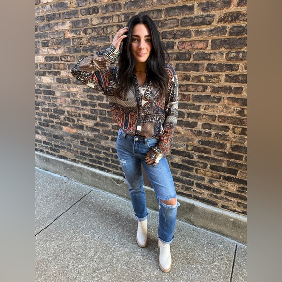 H&M Denim Girlfriend Fit Jeans 28 - Picture 7 of 8